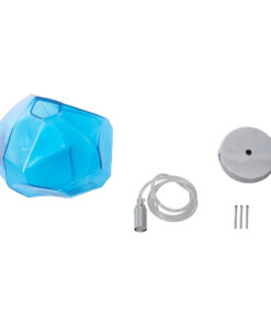 GLOBOSTAR® RINA 01306 Μοντέρνο Κρεμαστό Φωτιστικό Οροφής με Ντουί 1 x G9 AC 220-240V IP20 - Γαλάζιο - Μ20 x Π20 x Υ20cm 19 01306 10