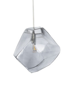 GLOBOSTAR® RINA 01307 Μοντέρνο Κρεμαστό Φωτιστικό Οροφής με Ντουί 1 x G9 AC 220-240V IP20 - Γκρι - Μ16 x Π16 x Υ17cm 15 01307 6