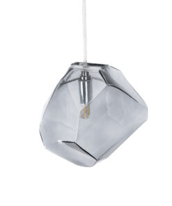 GLOBOSTAR® RINA 01307 Μοντέρνο Κρεμαστό Φωτιστικό Οροφής με Ντουί 1 x G9 AC 220-240V IP20 - Γκρι - Μ16 x Π16 x Υ17cm 16 01307 7