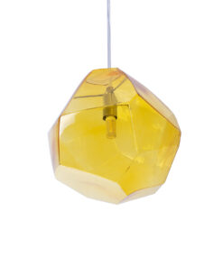 GLOBOSTAR® RINA 01308 Μοντέρνο Κρεμαστό Φωτιστικό Οροφής με Ντουί 1 x G9 AC 220-240V IP20 - Κίτρινο - Μ20 x Π20 x Υ20cm 15 01308 6