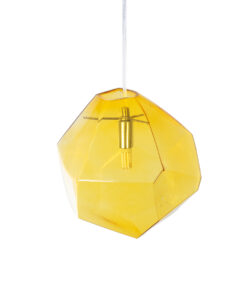 GLOBOSTAR® RINA 01308 Μοντέρνο Κρεμαστό Φωτιστικό Οροφής με Ντουί 1 x G9 AC 220-240V IP20 - Κίτρινο - Μ20 x Π20 x Υ20cm 16 01308 7