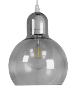 Alternative view of GLOBOSTAR® BOSSANOVA 01313 Μοντέρνο Κρεμαστό Φωτιστικό Οροφής με Ντουί 1 x E27 AC 220-240V IP20 - Γκρι - Μ18 x Π18 x Υ23cm