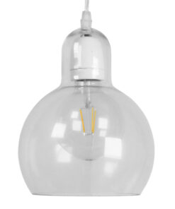 Alternative view of GLOBOSTAR® LUCREZIA 01314 Μοντέρνο Κρεμαστό Φωτιστικό Οροφής με Ντουί 1 x E27 AC 220-240V IP20 - Διάφανο - Μ18 x Π18 x Υ23cm