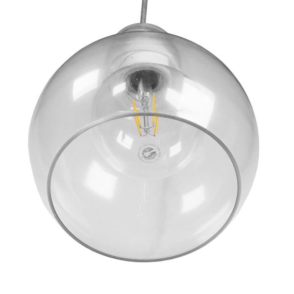 GLOBOSTAR® LUCREZIA 01314 Μοντέρνο Κρεμαστό Φωτιστικό Οροφής με Ντουί 1 x E27 AC 220-240V IP20 - Διάφανο - Μ18 x Π18 x Υ23cm 7 GLOBOSTAR® LUCREZIA 01314 Μοντέρνο Κρεμαστό Φωτιστικό Οροφής με Ντουί 1 x E27 AC 220-240V IP20 - Διάφανο - Μ18 x Π18 x Υ23cm - Image 5