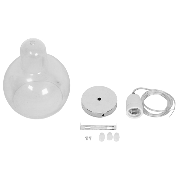 GLOBOSTAR® LUCREZIA 01314 Μοντέρνο Κρεμαστό Φωτιστικό Οροφής με Ντουί 1 x E27 AC 220-240V IP20 - Διάφανο - Μ18 x Π18 x Υ23cm 10 GLOBOSTAR® LUCREZIA 01314 Μοντέρνο Κρεμαστό Φωτιστικό Οροφής με Ντουί 1 x E27 AC 220-240V IP20 - Διάφανο - Μ18 x Π18 x Υ23cm - Image 8