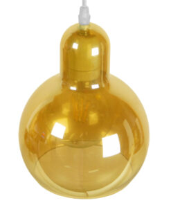 GLOBOSTAR® LUCREZIA 01315 Μοντέρνο Κρεμαστό Φωτιστικό Οροφής με Ντουί 1 x E27 AC 220-240V IP20 - Μελί - Μ18 x Π18 x Υ23cm 12 01315 4