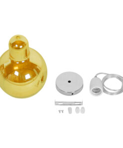 GLOBOSTAR® LUCREZIA 01315 Μοντέρνο Κρεμαστό Φωτιστικό Οροφής με Ντουί 1 x E27 AC 220-240V IP20 - Μελί - Μ18 x Π18 x Υ23cm 17 01315 9