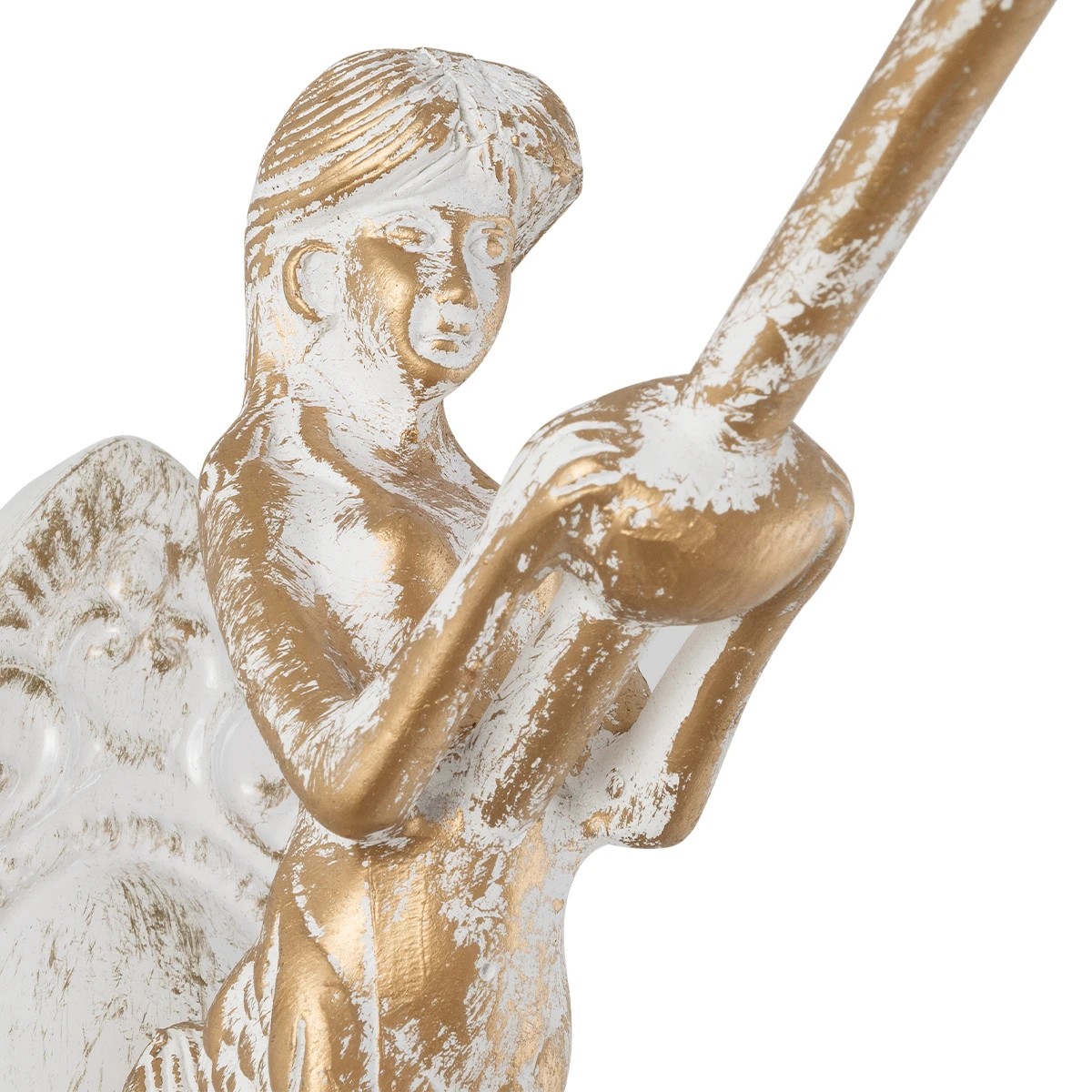 GLOBOSTAR® MERMAID 01317 Vintage Φωτιστικό Τοίχου - Απλίκα με Ντουί 1 x E27 AC 220-240V IP20 - Χρυσό & Λευκό - Μ12.5 x Π28 x Υ27cm 9 GLOBOSTAR® MERMAID 01317 Vintage Φωτιστικό Τοίχου - Απλίκα με Ντουί 1 x E27 AC 220-240V IP20 - Χρυσό & Λευκό - Μ12.5 x Π28 x Υ27cm - Image 7