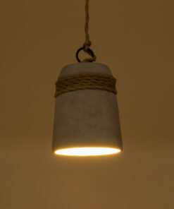 Alternative view of GLOBOSTAR® TRIBECA 01319 Boho Κρεμαστό Φωτιστικό Οροφής με Ντουί 1 x E27 AC 220-240V IP20 - Γκρι & Μπεζ - Μ20 x Π20 x Υ26cm