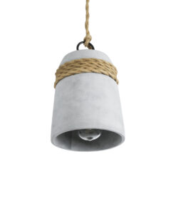 GLOBOSTAR® TRIBECA 01319 Boho Κρεμαστό Φωτιστικό Οροφής με Ντουί 1 x E27 AC 220-240V IP20 - Γκρι & Μπεζ - Μ20 x Π20 x Υ26cm 16 01319 6