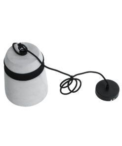 GLOBOSTAR® TRIBECA 01320 Μοντέρνο Κρεμαστό Φωτιστικό Οροφής με Ντουί 1 x E27 AC 220-240V IP20 - Γκρι & Μαύρο - Μ20 x Π20 x Υ26cm 19 01320 11