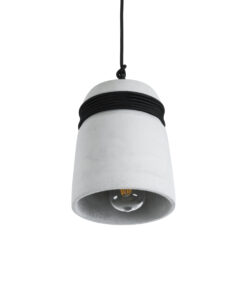 GLOBOSTAR® TRIBECA 01320 Μοντέρνο Κρεμαστό Φωτιστικό Οροφής με Ντουί 1 x E27 AC 220-240V IP20 - Γκρι & Μαύρο - Μ20 x Π20 x Υ26cm 14 01320 6