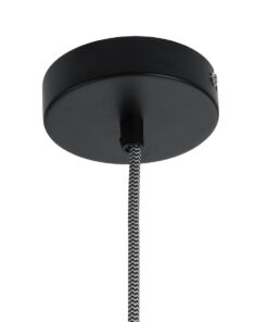 GLOBOSTAR® TRIBECA 01321 Μοντέρνο Κρεμαστό Φωτιστικό Οροφής με Ντουί 1 x E27 AC 220-240V IP20 - Γκρι & Μαύρο - Μ20 x Π20 x Υ26cm 18 01321 10