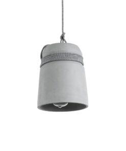 GloboStar® GLOBOSTAR® TRIBECA 01321 Μοντέρνο Κρεμαστό Φωτιστικό Οροφής με Ντουί 1 x E27 AC 220-240V IP20 - Γκρι & Μαύρο - Μ20 x Π20 x Υ26cm