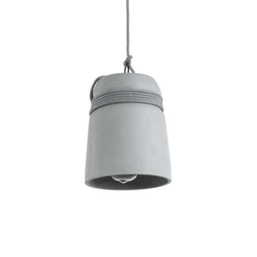 GloboStar® GLOBOSTAR® TRIBECA 01321 Μοντέρνο Κρεμαστό Φωτιστικό Οροφής με Ντουί 1 x E27 AC 220-240V IP20 - Γκρι & Μαύρο - Μ20 x Π20 x Υ26cm