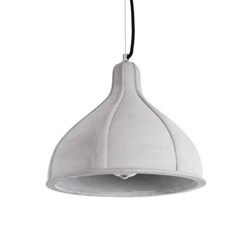 GloboStar® GLOBOSTAR® TRIBECA 01326 Μοντέρνο Κρεμαστό Φωτιστικό Οροφής με Ντουί 1 x E27 AC 220-240V IP20 - Γκρι - Μ30 x Π30 x Υ27cm