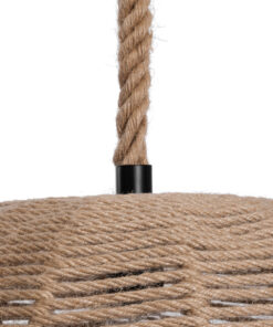 GLOBOSTAR® MANDALA 01331 Vintage Κρεμαστό Φωτιστικό Οροφής με Ντουί 1 x E27 AC 220-240V IP20 - Μπεζ - Μ40 x Π40 x Υ33cm 22 01331 9