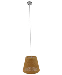 GloboStar® GLOBOSTAR® PLAYROOM 01332 Vintage Κρεμαστό Φωτιστικό Οροφής με Ντουί 1 x E27 AC 220-240V IP20 - Μπεζ - Μ32 x Π32 x Υ27cm