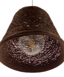 GLOBOSTAR® PLAYROOM 01333 Vintage Κρεμαστό Φωτιστικό Οροφής με Ντουί 1 x E27 AC 220-240V IP20 - Καφέ - Μ32 x Π32 x Υ27cm 10 01333 4