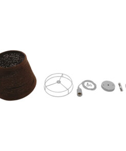 GLOBOSTAR® PLAYROOM 01333 Vintage Κρεμαστό Φωτιστικό Οροφής με Ντουί 1 x E27 AC 220-240V IP20 - Καφέ - Μ32 x Π32 x Υ27cm 11 01333 6