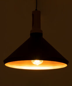 Alternative view of GLOBOSTAR® CALYPSO 01334-A Μοντέρνο Κρεμαστό Φωτιστικό Οροφής με Ντουί 1 x E27 AC 220-240V IP20 - Μαύρο, Χρυσό & Μπεζ - Μ36 x Π36 x Υ30cm