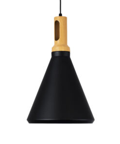 GLOBOSTAR® CALYPSO 01334-C Μοντέρνο Κρεμαστό Φωτιστικό Οροφής με Ντουί 1 x E27 AC 220-240V IP20 - Μαύρο, Χρυσό & Μπεζ - Μ25 x Π25 x Υ40cm 14 01334 4 c