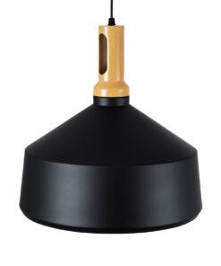 GLOBOSTAR® CALYPSO 01334-B Μοντέρνο Κρεμαστό Φωτιστικό Οροφής με Ντουί 1 x E27 AC 220-240V IP20 - Μαύρο, Χρυσό & Μπεζ - Μ36 x Π36 x Υ35cm 17 01334 6 b