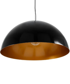 GLOBOSTAR® DIADEMA 01342 Μοντέρνο Κρεμαστό Φωτιστικό Οροφής με Ντουί 1 x E27 AC 220-240V IP20 - Μαύρο & Χρυσό - Μ60 x Π60 x Υ30cm 16 01342 5