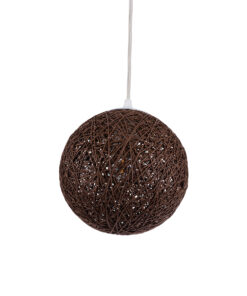 GLOBOSTAR® OCEANA 01354 Boho Κρεμαστό Φωτιστικό Οροφής με Ντουί 1 x E27 AC 220-240V IP20 - Καφέ - Μ20 x Π20 x Υ20cm 17 01354 6