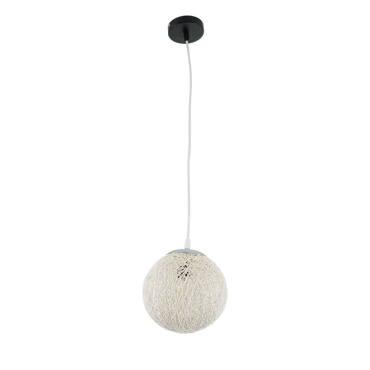 GLOBOSTAR® OCEANA 01355 Boho Κρεμαστό Φωτιστικό Οροφής με Ντουί 1 x E27 AC 220-240V IP20 - Λευκό - Μ20 x Π20 x Υ20cm 5 GLOBOSTAR® OCEANA 01355 Boho Κρεμαστό Φωτιστικό Οροφής με Ντουί 1 x E27 AC 220-240V IP20 - Λευκό - Μ20 x Π20 x Υ20cm - Image 3