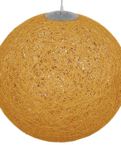 GLOBOSTAR® OCEANA 01361 Boho Κρεμαστό Φωτιστικό Οροφής με Ντουί 1 x E27 AC 220-240V IP20 - Μπεζ & Χρυσό - Μ60 x Π60 x Υ60cm 10 01361 4 4