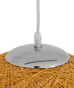 GLOBOSTAR® OCEANA 01361 Boho Κρεμαστό Φωτιστικό Οροφής με Ντουί 1 x E27 AC 220-240V IP20 - Μπεζ & Χρυσό - Μ60 x Π60 x Υ60cm 12 01361 6 6