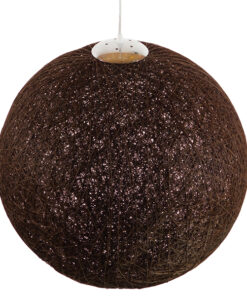 GLOBOSTAR® OCEANA 01362 Boho Κρεμαστό Φωτιστικό Οροφής με Ντουί 1 x E27 AC 220-240V IP20 - Καφέ - Μ60 x Π60 x Υ60cm 12 01362 004