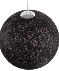 GLOBOSTAR® OCEANA 01364 Boho Κρεμαστό Φωτιστικό Οροφής με Ντουί 1 x E27 AC 220-240V IP20 - Μαύρο - Μ60 x Π60 x Υ60cm 11 01364 005