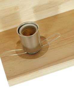 GloboStar® AMITY 01365 Μοντέρνο Επιτοίχιο Φωτιστικό Απλίκα Μονόφωτο 1 x E27 IP20 Μπεζ Ξύλο με Λευκό Γυαλί - Μ30 x Π14.5 x Υ15cm 18 01365 006