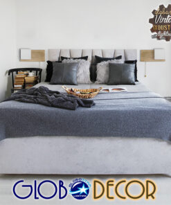 GloboStar® AMITY 01365 Μοντέρνο Επιτοίχιο Φωτιστικό Απλίκα Μονόφωτο 1 x E27 IP20 Μπεζ Ξύλο με Λευκό Γυαλί - Μ30 x Π14.5 x Υ15cm 27 01365 66 10