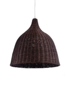 GloboStar® GLOBOSTAR® BAHAMAS 01368 Boho Κρεμαστό Φωτιστικό Οροφής με Ντουί 1 x E27 AC 220-240V IP20 - Καφέ - Μ45 x Π45 x Υ45cm