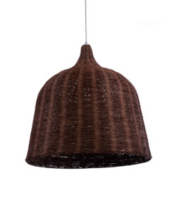 GloboStar® GLOBOSTAR® BAHAMAS 01369 Boho Κρεμαστό Φωτιστικό Οροφής με Ντουί 1 x E27 AC 220-240V IP20 - Καφέ - Μ60 x Π60 x Υ60cm