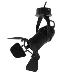 GloboStar® GLOBOSTAR® BROADWAY 01371 Vintage Φωτιστικό Οροφής με Ντουί 1 x E27 AC 220-240V IP20 - Μαύρο - Μ20 x Π20 x Υ27.5cm