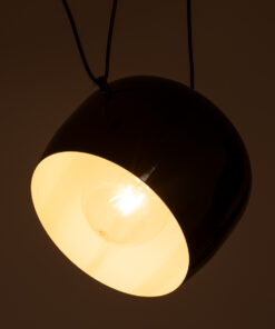 GLOBOSTAR® JASPER 01373 Μοντέρνο Κρεμαστό Φωτιστικό Οροφής με Ντουί 1 x E27 AC 220-240V IP20 - Μαύρο & Λευκό - Μ26.5 x Π26.5 x Υ20.5cm 11 01373 2