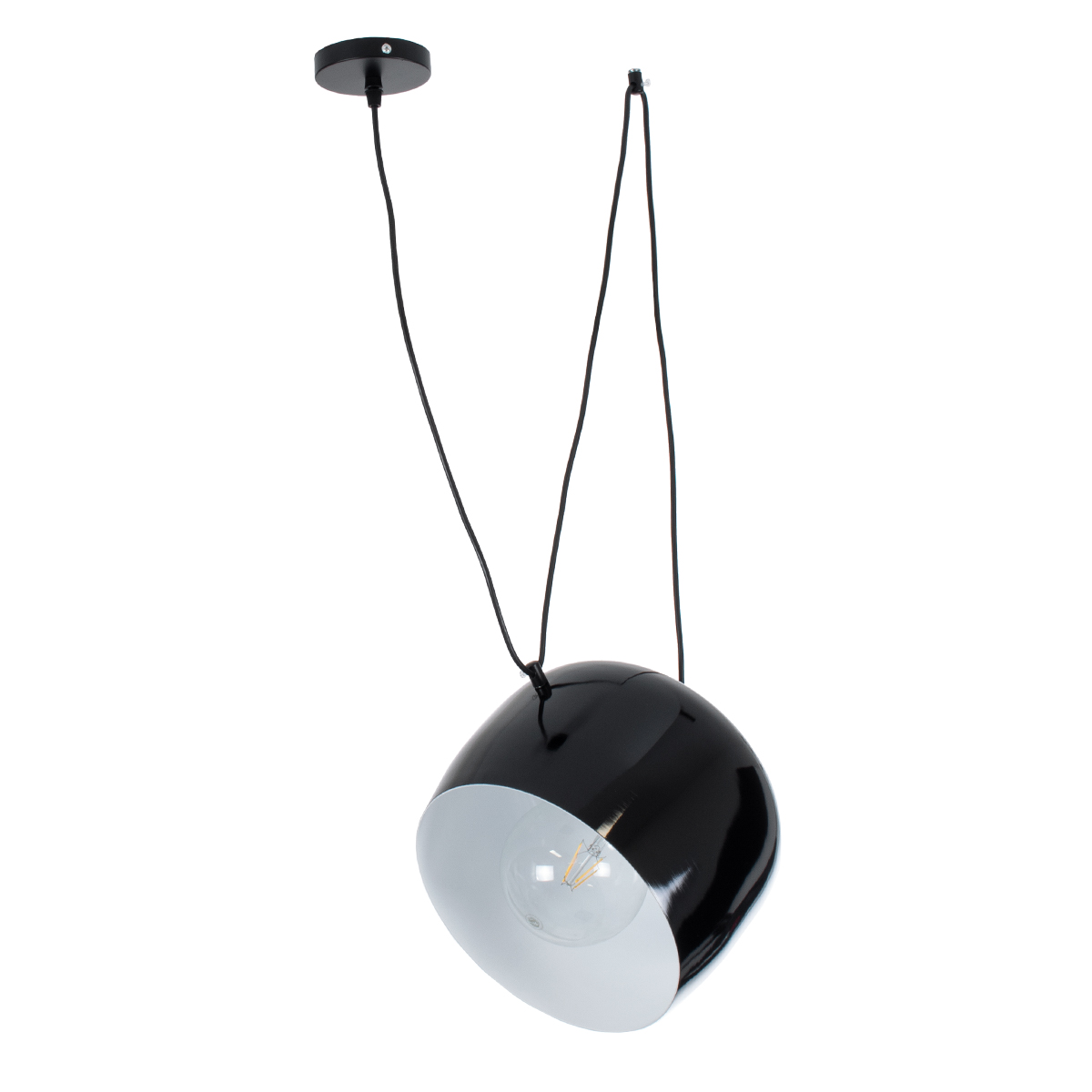 GLOBOSTAR® JASPER 01373 Μοντέρνο Κρεμαστό Φωτιστικό Οροφής με Ντουί 1 x E27 AC 220-240V IP20 - Μαύρο & Λευκό - Μ26.5 x Π26.5 x Υ20.5cm 5 GLOBOSTAR® JASPER 01373 Μοντέρνο Κρεμαστό Φωτιστικό Οροφής με Ντουί 1 x E27 AC 220-240V IP20 - Μαύρο & Λευκό - Μ26.5 x Π26.5 x Υ20.5cm - Image 3