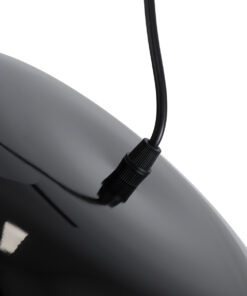 GLOBOSTAR® JASPER 01373 Μοντέρνο Κρεμαστό Φωτιστικό Οροφής με Ντουί 1 x E27 AC 220-240V IP20 - Μαύρο & Λευκό - Μ26.5 x Π26.5 x Υ20.5cm 15 01373 6