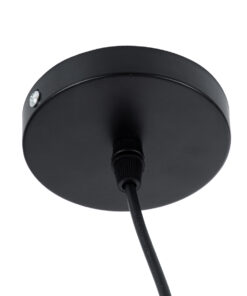 GLOBOSTAR® JASPER 01373 Μοντέρνο Κρεμαστό Φωτιστικό Οροφής με Ντουί 1 x E27 AC 220-240V IP20 - Μαύρο & Λευκό - Μ26.5 x Π26.5 x Υ20.5cm 16 01373 7