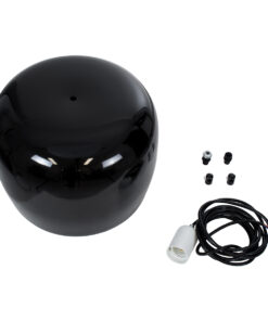 GLOBOSTAR® JASPER 01373 Μοντέρνο Κρεμαστό Φωτιστικό Οροφής με Ντουί 1 x E27 AC 220-240V IP20 - Μαύρο & Λευκό - Μ26.5 x Π26.5 x Υ20.5cm 17 01373 8