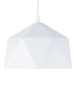 GLOBOSTAR® HEXAGON 01377 Μοντέρνο Κρεμαστό Φωτιστικό Οροφής με Ντουί 1 x E27 AC 220-240V IP20 - Λευκό & Χρυσό - Μ21.5 x Π21.5 x Y15cm 14 01377 4