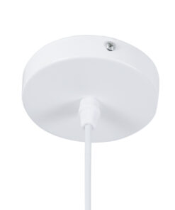 GLOBOSTAR® HEXAGON 01377 Μοντέρνο Κρεμαστό Φωτιστικό Οροφής με Ντουί 1 x E27 AC 220-240V IP20 - Λευκό & Χρυσό - Μ21.5 x Π21.5 x Y15cm 19 01377 9