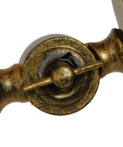 GloboStar® FAN 01381 Vintage Επιτοίχιο Φωτιστικό Απλίκα Πολύφωτο 5 x E27 IP20 Μπρούτζινο Μέταλλο - Μ46 x Π22 x Υ46cm 19 01381 004