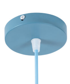 GLOBOSTAR® UPVALE 01286 Μοντέρνο Κρεμαστό Φωτιστικό Οροφής με Ντουί 1 x E27 AC 220-240V IP20 - Γαλάζιο & Λευκό - Μ40 x Π40 x Υ24cm 18 01386 8