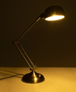 Alternative view of GloboStar® OFFICE 01393 Μοντέρνο Επιτραπέζιο Φωτιστικό Πορτατίφ Μονόφωτο 1 x E27 IP20 Ασημί Μέταλλο - Μ14 x Π14 x Υ80cm