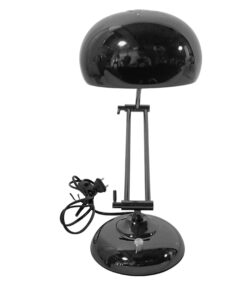 GloboStar® GloboStar® OFFICE 01392 Μοντέρνο Επιτραπέζιο Φωτιστικό Πορτατίφ Μονόφωτο 1 x E27 IP20 Μαύρο Μέταλλο - Μ12 x Π12 x Υ80cm